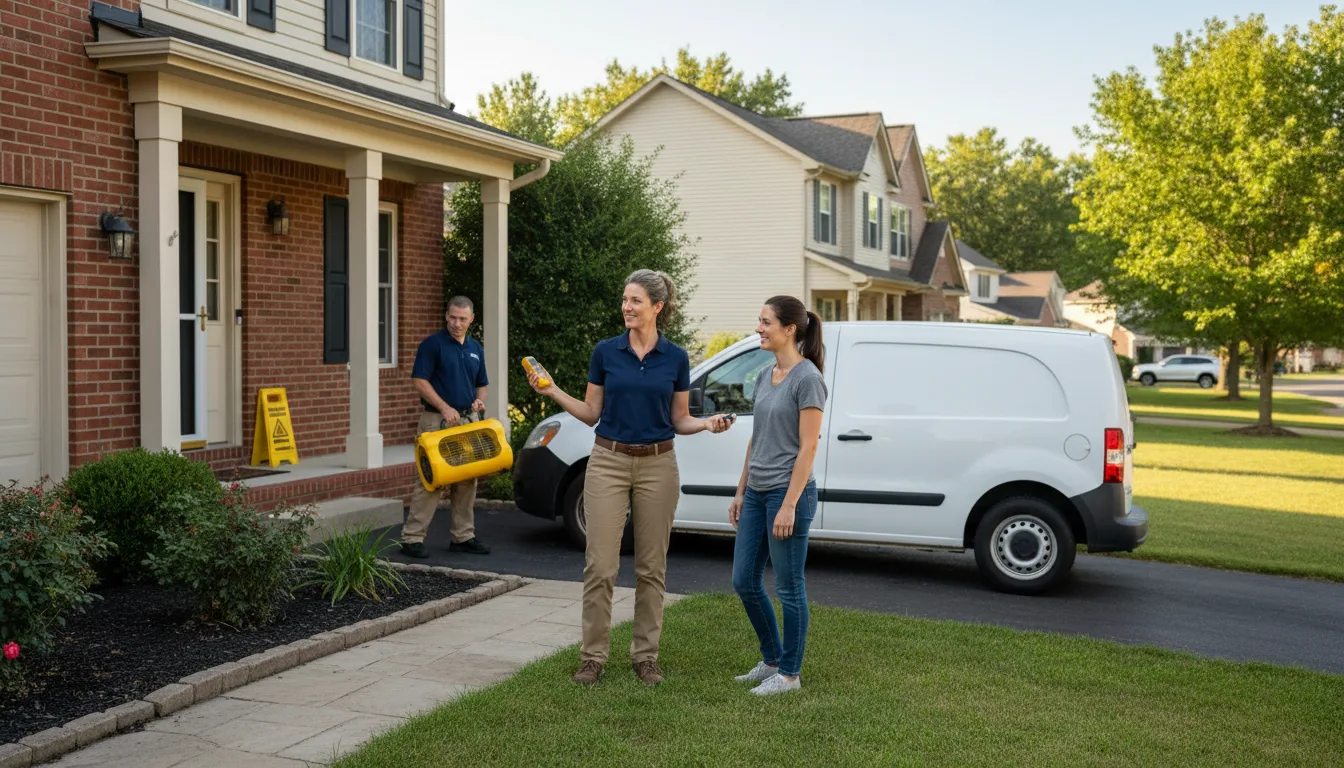 Water restoration image for Water Damage & Restoration Services in Rosman, NC